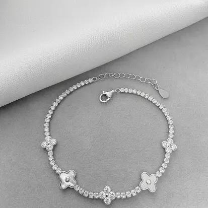 PULSEIRA 5 VAN CLEEF MADREPEROLA RIVIERA RÓDIO